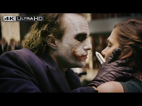 The Dark Knight 4K HDR | Joker Party Scene