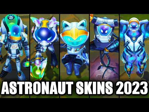 All New 2023 Astronaut Skins Spotlight Fizz Kennen Singed Xerath Ivern (League of Legends)