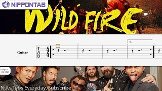 【Guitar TAB】 Wildfire 〚Crossfaith feat. Skindred〛 ギター tutorial & tab 譜