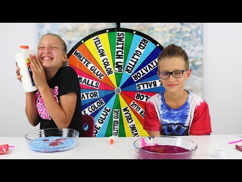 Mystery Wheel Of Slime Challenge Slime Switch Up Challenge