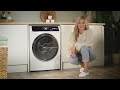Bosch WNC25410GB Series 8 i-Dos Washer Dryer, 10kg/6kg, 1400 Spin, White, D Rated