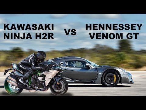 Ninja H2R vs Hennessey Venom GT