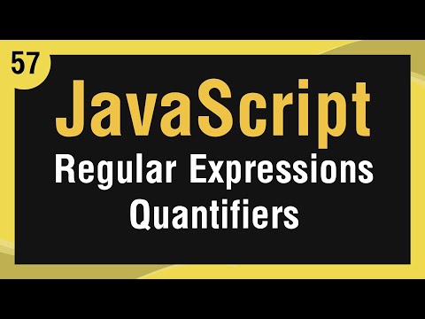 Learn JavaScript In Arabic #57 - Regular Expression - Quantifiers