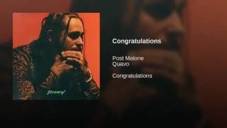 Cover art for post malone congratulations