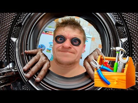 Деревенские будни - простая жизнь. Корова оторвалась. Трактор. Ремонт стиральной машины.