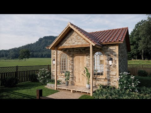 5x6m A-Frame Tiny House | Cozy 300 Sqft Small Cabin Design