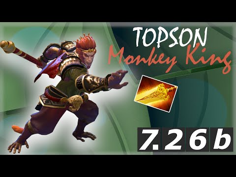 TOPSON goes King Kong! MONKEY KING - mid lane | Dota2 (7.26b)