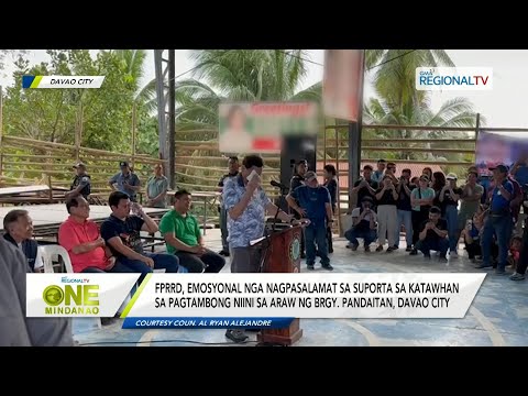 One Mindanao: FPRRD, gipaklaro nga dili siya oposisyon sa administrasyon ni PBBM