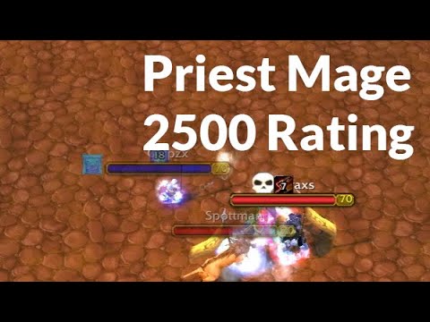 Priest Mage Vs. Spottman & Petraxs (2500 rating, 2700 MMR. Feral Rogue Vs. Disc Priest & mage)