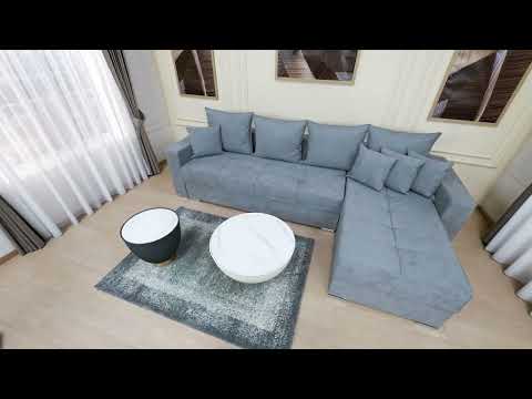 Colțar Extensibil Claudia Mare XXL Memory Maro - Lemon 26 Interschimbabil 1