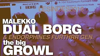 Video thumbnail for MALEKKO DUAL BORG // BIG GROWL // Lopass Gate & Filter Module by LESINDES