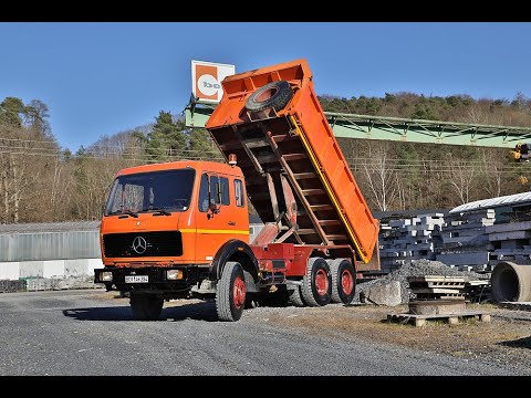 Mercedes Benz NG 2632 V10 Kipper LKW Oldtimer Auf Achse Veteranenhalle OM403 Daimler Benz