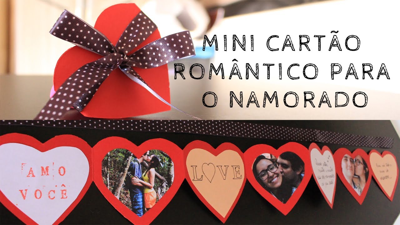 Watch Now DIY: Mini Cartão Sanfonado de Corações DIY: Mini Cartão Sanfonado de Corações