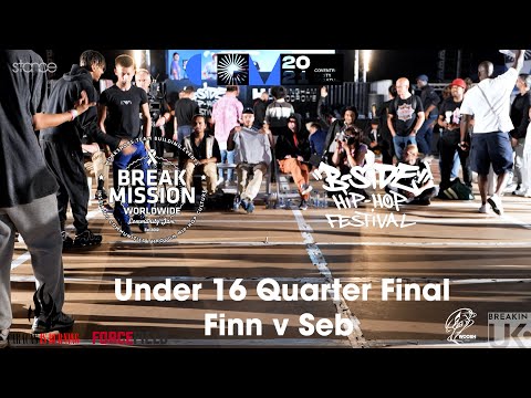 Break Mission x B-Side Festival 2021 // Top 8 Under 16 - Finn v Seb // .stance