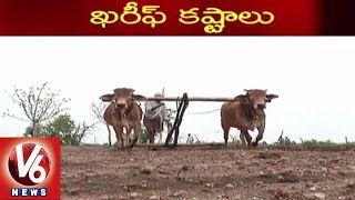 Telangana Farmers in concern with lack of rains | Kharif Problems - V6 News