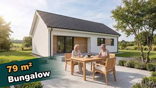 Bungalow schlüsselfertig | Haustour durch den GreenHomes Bungalow DUO mit 79 m² | 360° Tour