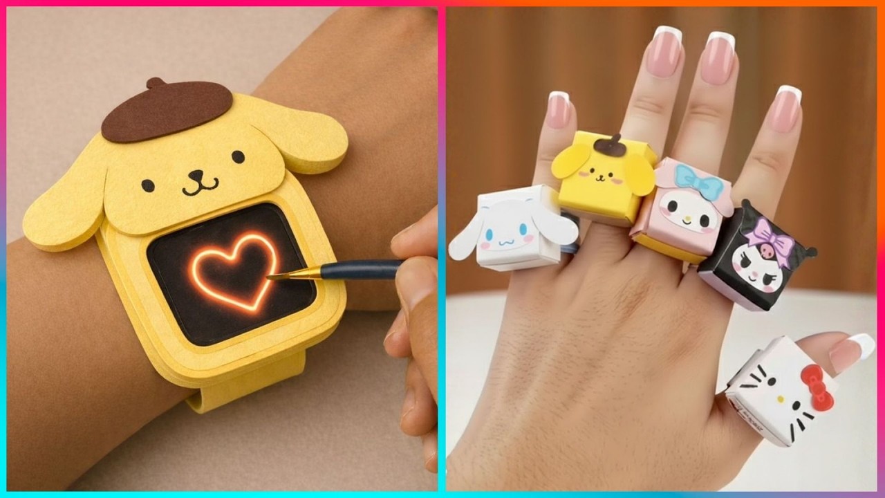 Cute Hello Kitty & Sanrio Paper Crafts + More Kawaii Ideas When You’re Bored
