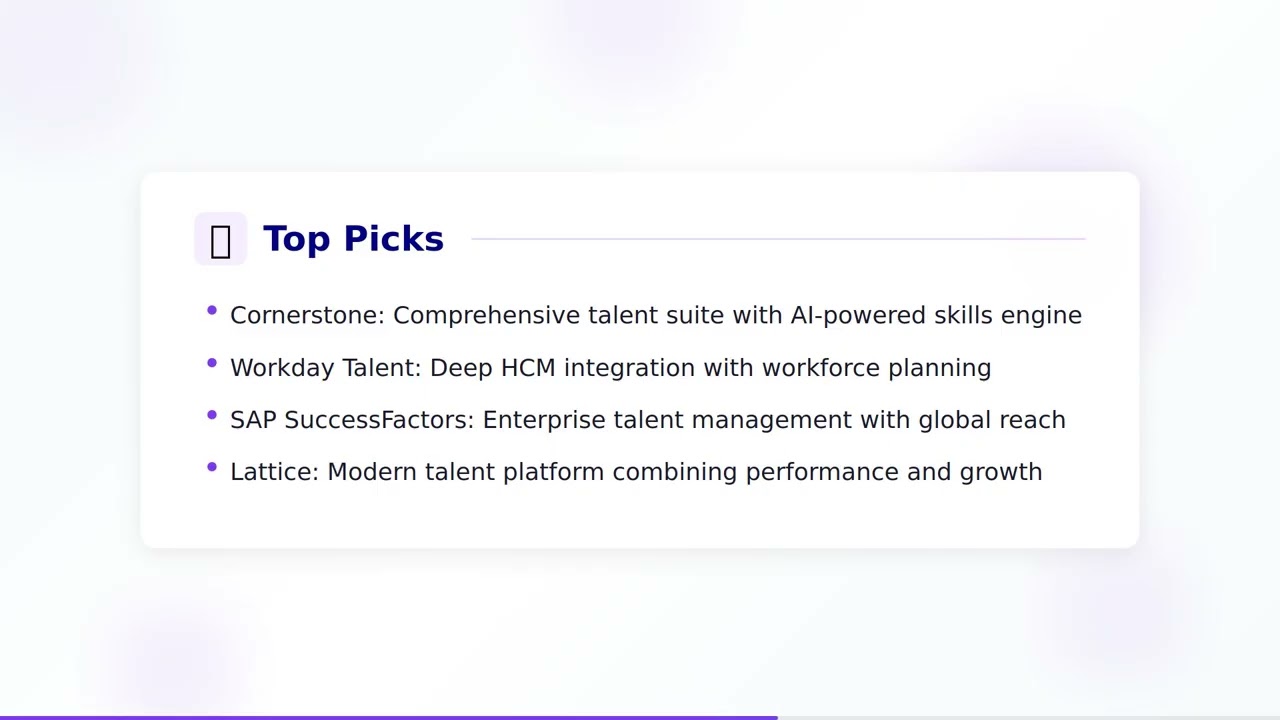 Talent Management Software Guide