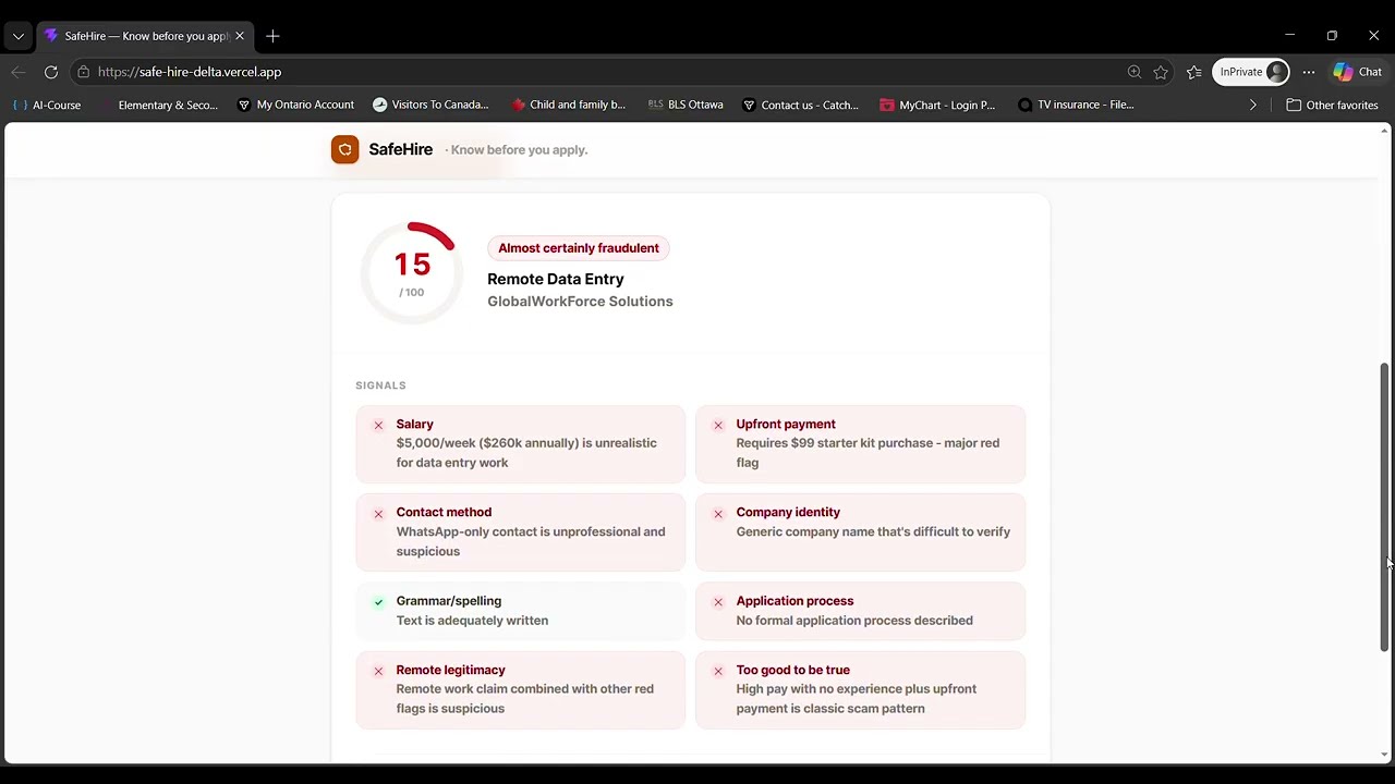 SafeHire Demo
