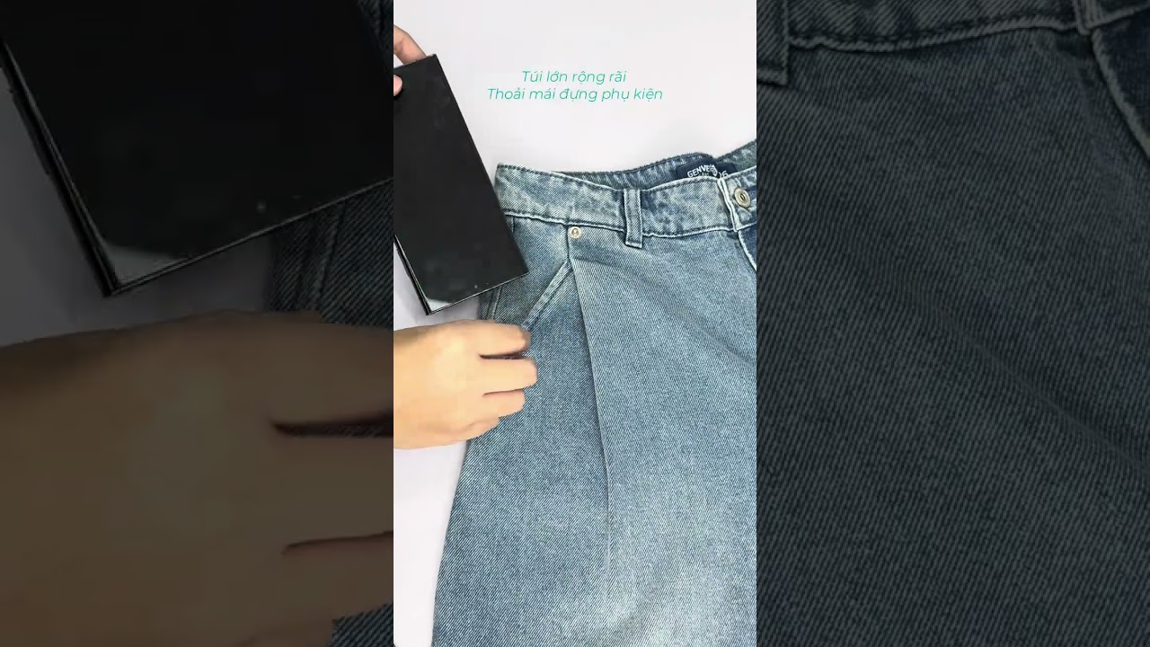 Quần Jeans Nữ Ống Cong Cá Tính