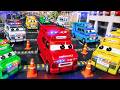 EMERGENCY Ambulances Face A Blocked Road Challenge Police Cars In Action