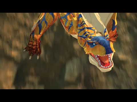 MHST2 - Tigrex and Grimclaw Tigrex Kinship Attack (Rock Smash and Tigrexplosion)