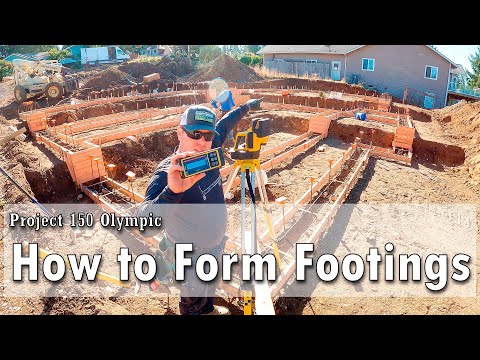 Project 150 episode 1  How to Form Footings