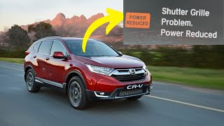 “Shutter Grille Problem, Power Reduced” warning in Honda CR-V