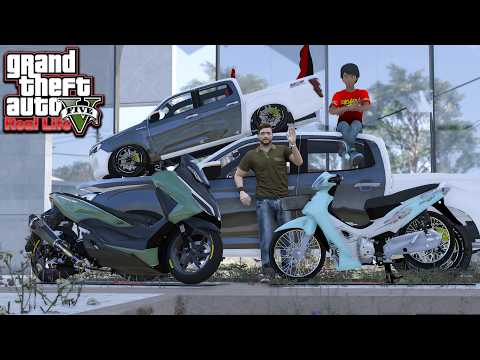 GTA V MOD (Real Life) โนบิตะและซึเนโอะ ซื้อกระบะซิ่งคันใหม่ !! เล่นแบบชีวิตจริง EP.101 #265