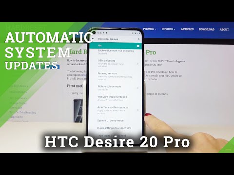 How to Set Up Auto Updates in HTC Desire 20 Pro - Turn On / Off Automatic Updates
