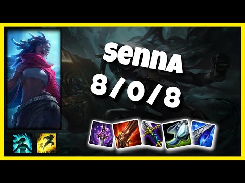 Korean Challenger Senna Bot (8/0/8) Gameplay Replay - Patch 10.18
