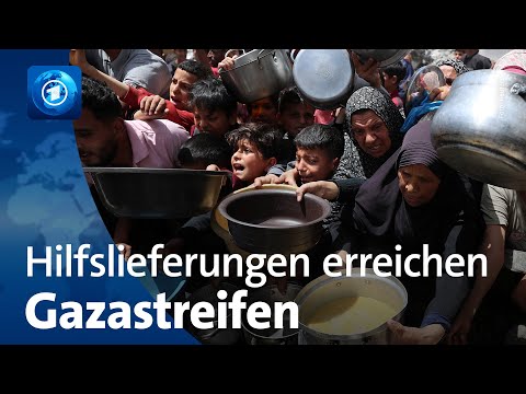 Minimale Mengen: Erste Hilfslieferungen erreichen Gazastreifen