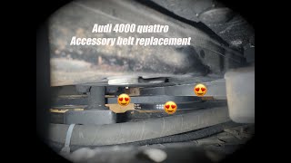 Audi 4000/Coupe GT Accessory Belt Replacement