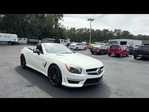 2014 Mercedes-Benz SL63 AMG Roadster White 5.5l BiTurbo V-8