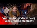 Een lange rij voor kaartjes voor de jaarlijkse Klûntocht.