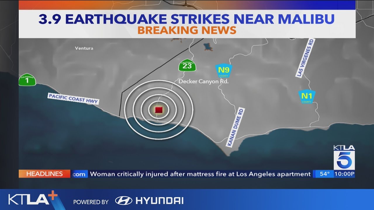 Malibu, metro L.A. hit with M3.9 quake