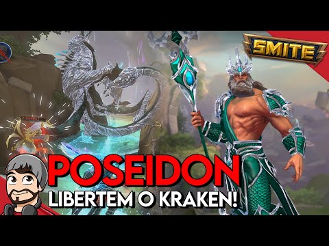 LIBERTEM O KRAKEN! POSEIDON MID - Master Ranked Conquista - ⚡ Smite BR