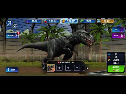 ALBERTOSAURUS - JURASSIC WORLD THE GAME (-200,000 DNA)