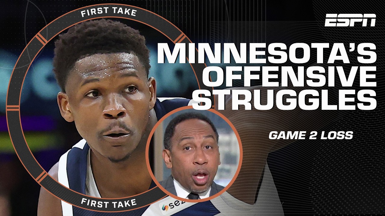 Minnesota looked 'DISCOMBOBULATED' - Stephen A. slams Wolves for offensive struggles | First Take