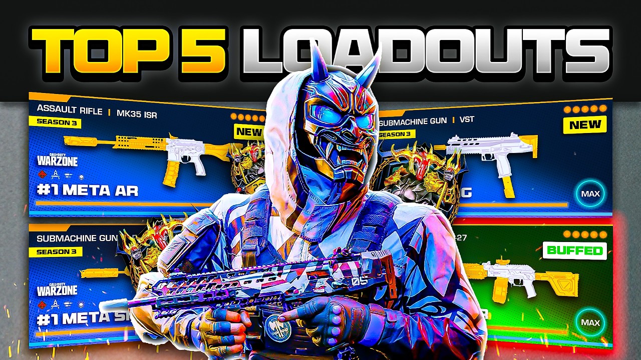 the TOP 5 *BROKEN* META Loadouts in Warzone (Warzone BEST Class)