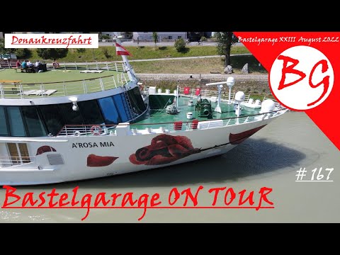 Handicraft garage on tour: river - cruise Arosa Mia Danube, ship, motor boat, ship cruise
