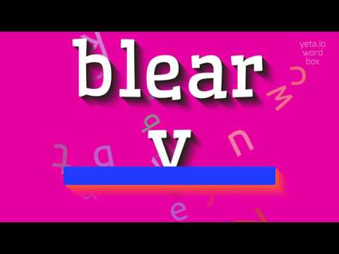 How to say "bleary"! (High Quality Voices)