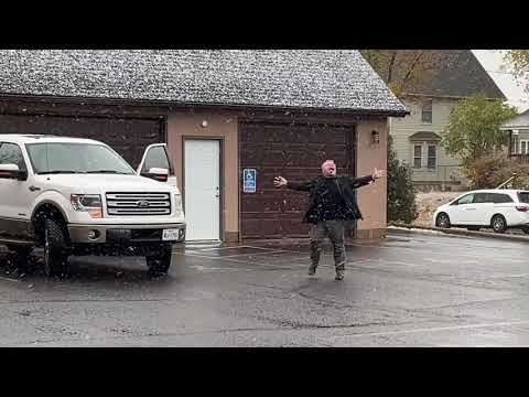 Pastor Gregg's First MN Snowfall!