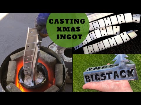 Trash To Treasure - Big Ingot Casting - Casting Solid Xmas Ingot Aluminium
