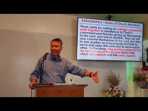 1689 Baptist Confession of faith of the church chapter 26 par. 6-7 BICF 240421 (play 1.25xspeed)