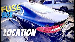 FUSE BOX LOCATION ON A 2008 - 2015 JAGUAR XF