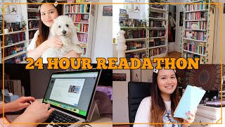 BOOK UNBOXINGS, BOOKSHELF DECORATION, AND NEW EAR PIERCINGS | 24 Hour Readathon​