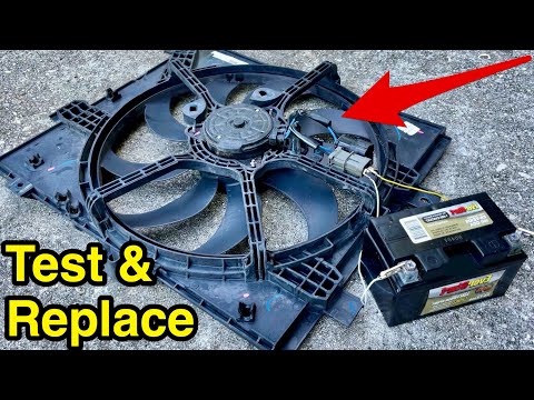 How to diagnose and replace car radiator fan - Nissan Versa example