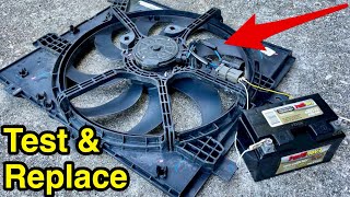 How to diagnose and replace car radiator fan - Nissan Versa example