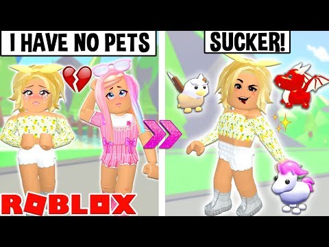 She Pretended To Have No Pets To Scam Me But She Secretly - leah ashe roblox adopt me unicorn